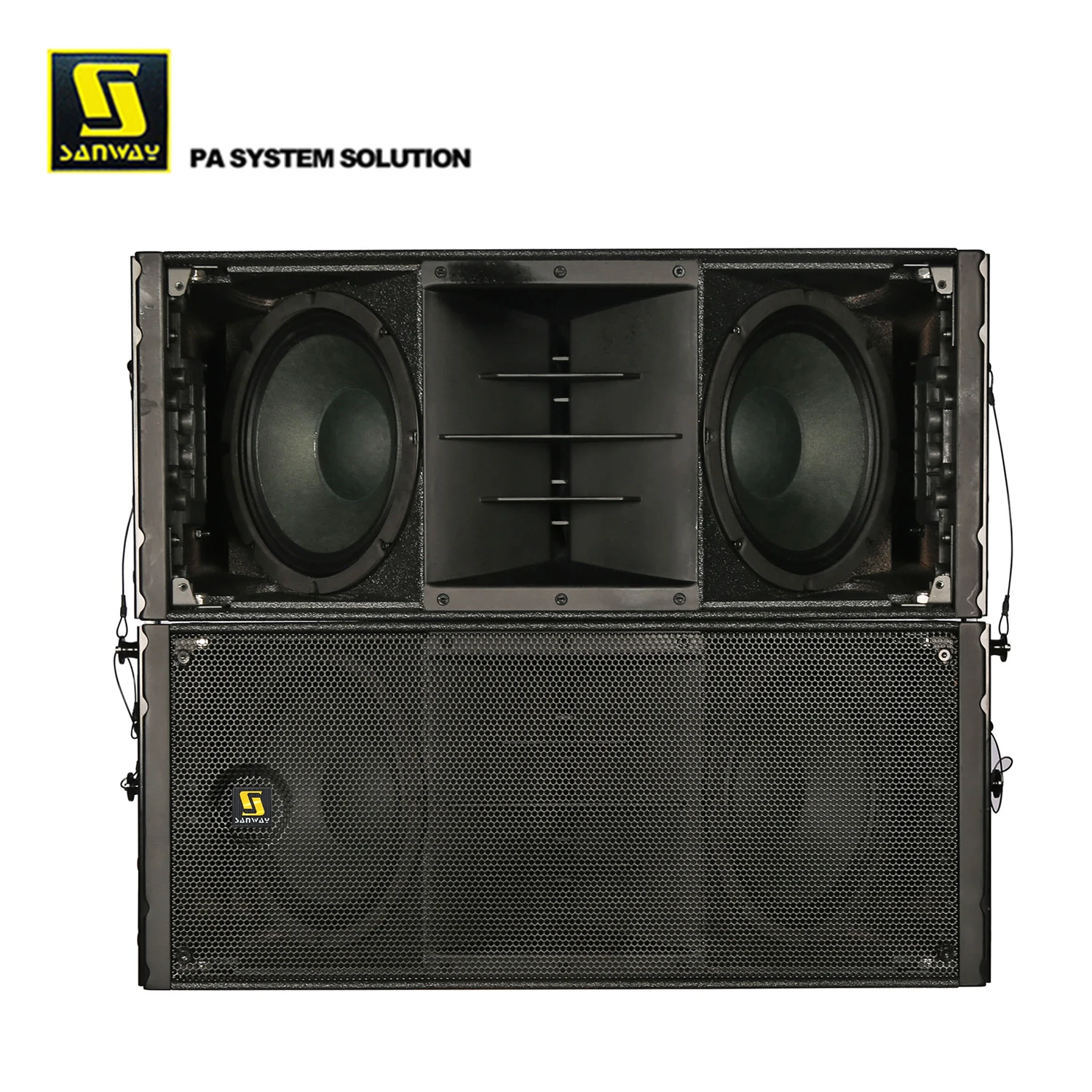 

HDL 20-Active 1000 Watt Double 10 Inch Professional Audio Powered Line Array Speaker for DJ Music Concert Video & Lighting