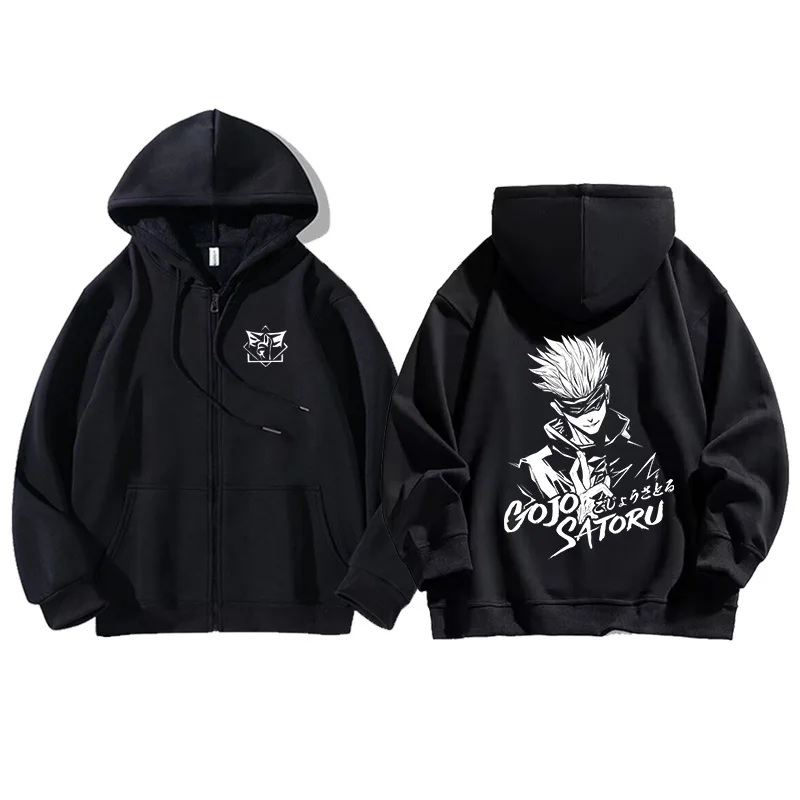

Мужская свободная толстовка с принтом аниме Jujutsu Kaisen: «Пять линий Пробуждения», осенне-зимняя, повседневная, модная, для мальчиков