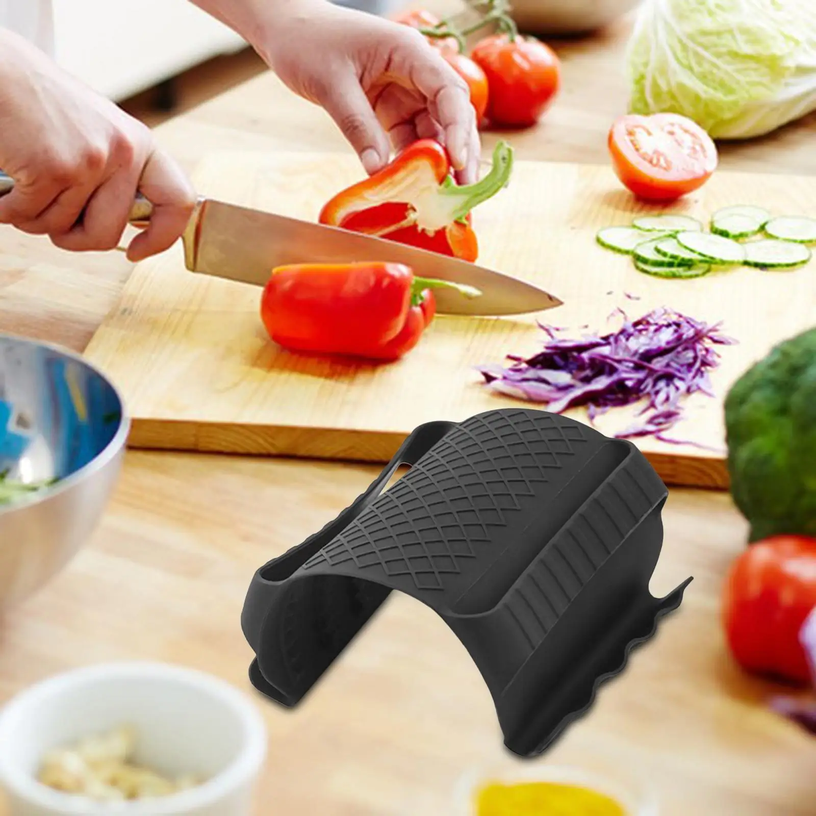 Silicone Kitchen Holder Heat Resistant Pot Gripper Non Slip Potholder for Frying Pan Baking Useful Gadget Multifunctional