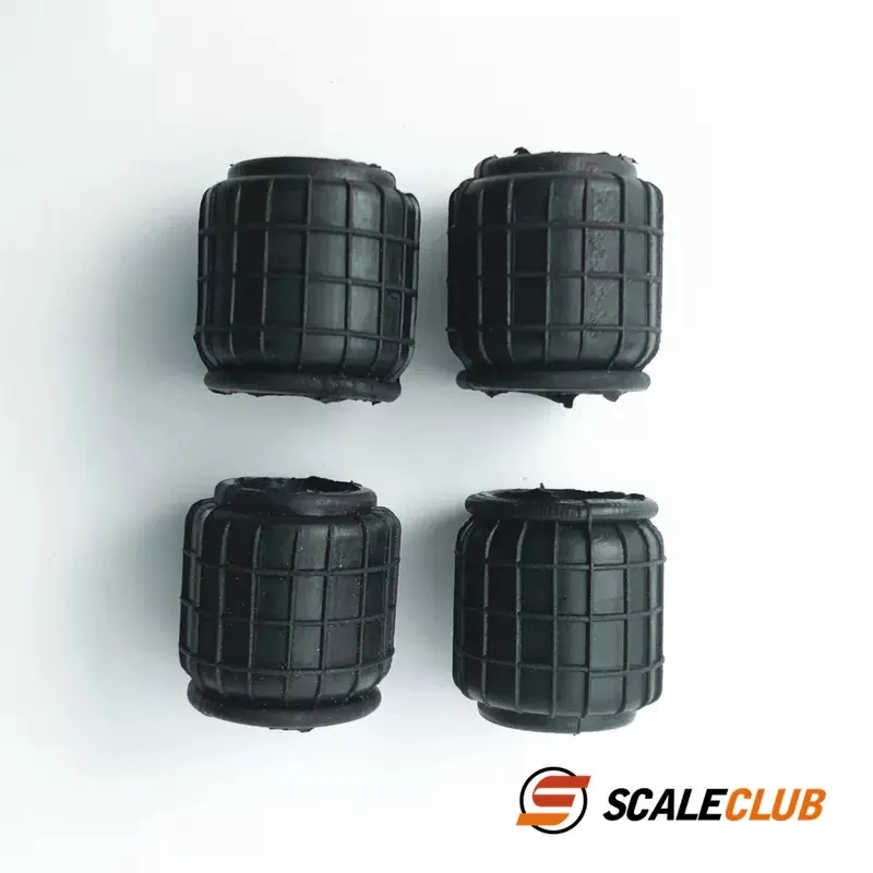 

4 Pcs Scaleclub 1/14 Suspension Airbag Shock Absorber Absorption For Trailer Dump Truck For Tamiya Lesu RC Accessories