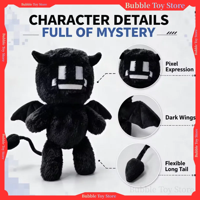 In Stock World Doll Bat Image Kawaii Twixxel Mob Plush Doll Cute Anime Peripherals Home Decor Halloween Christmas Gift view 3