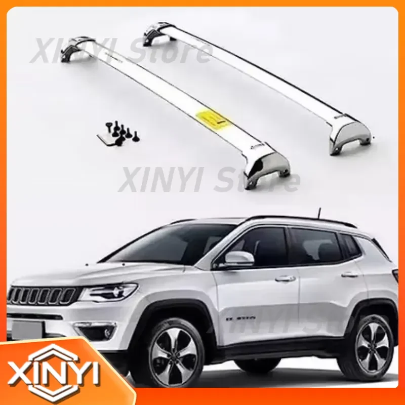 Car Roof Rack Crossbar for SUVs and Crossovers Heavy Duty Aluminum Roof Rail Mounting Bar for Vehicle Roof Cargo Carrier