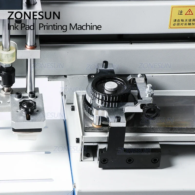 ZONESUN Pneumatic Ink Cup Pad Printing Machine Automatic Date Coding Machine Cosmetic Plastic Caps Cans Bottle Glass Pad Printer