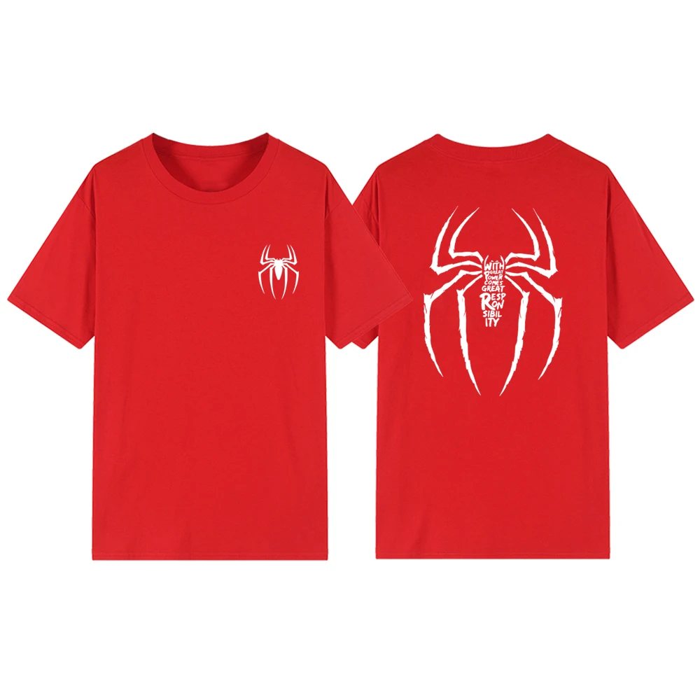 Mit großer Macht kommt große Verantwortung T-Shirt Tom Holland Shirt Superhelden-Filmreihe T-Shirt Unisex T-Shirts Fans Geschenk – Detail 10