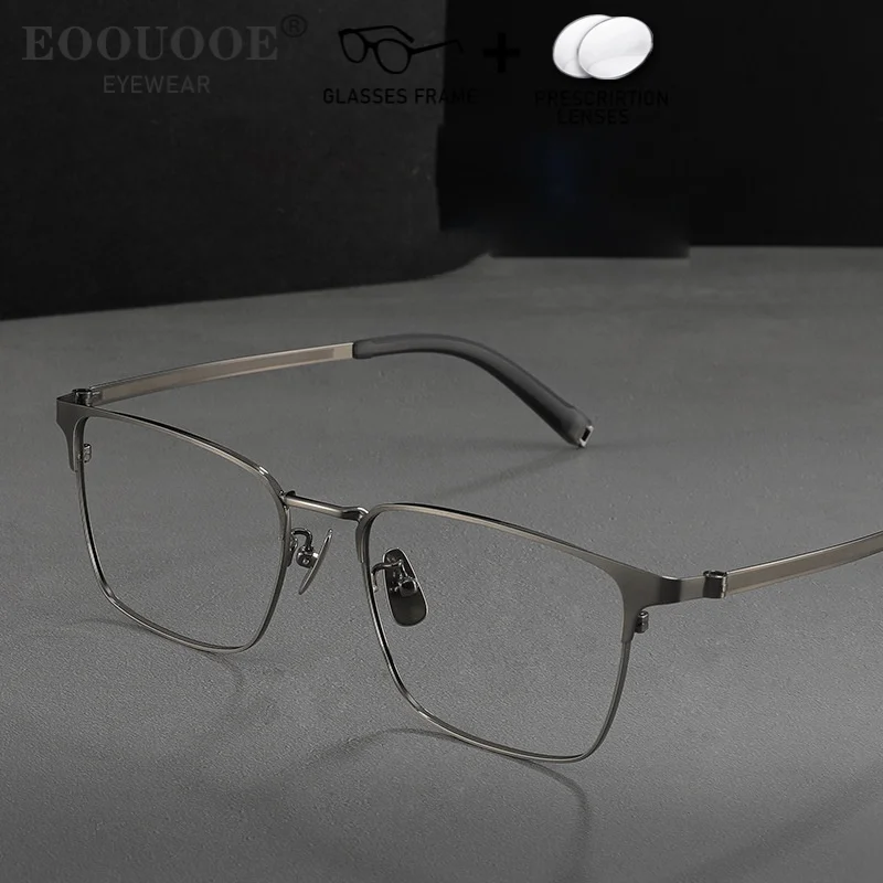 

Men's Glasses Computer Office Prescription Eyewear Aspherical Myopia Hyperopia Progressive Lenses Square Optical Eyeglasses