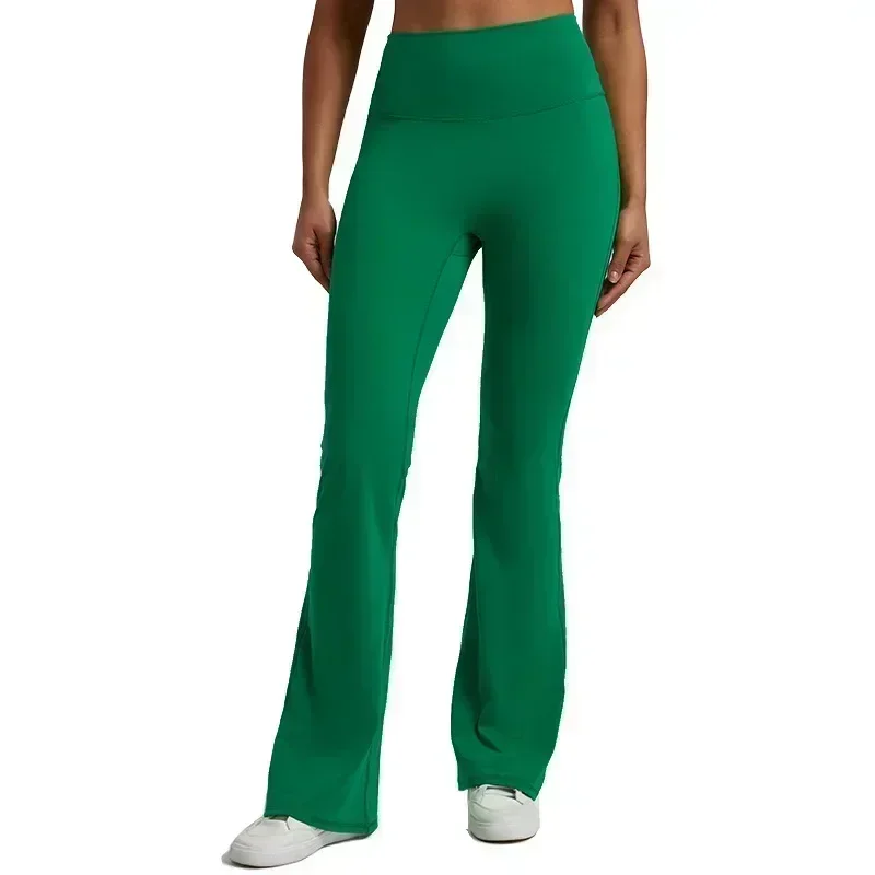 Ao Yoga High Waist Flare Pants Women's Outdoor Casual Hip Lift Exercise Sports Fitness Pants Dance Wide Leg Pants