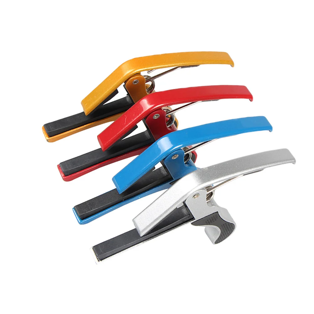 4 قطعة الغيتار الشعبي كابو كليب المشبك ل القيثارة الصوتية الكمان مندولين البانجو موالف الغيتار القيثارة موالف #5