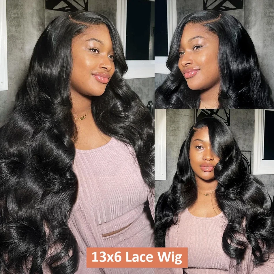 Body Wave 13x6 Lace Frontal Human Hair Wig 30 40 Inch HD Transparent Brazilian 13x4 Lace Front Wig Human Hair Wigs For Women