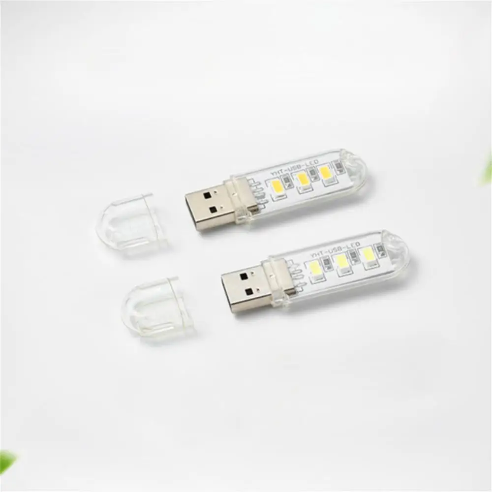 1/2PCS Plug Lamp USBUltra Bright Mini Book Lamps Night Light LED Eye Protection Reading Book Light  For Computer Power Bank