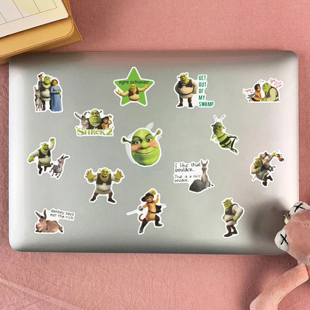 10 / 30 / 50pcs,Cartoon Monster Shrek Graffiti Sticker, DIY, Waterproof, Laptop, Suitcase, Guitar, Star Sticker, Wholesale