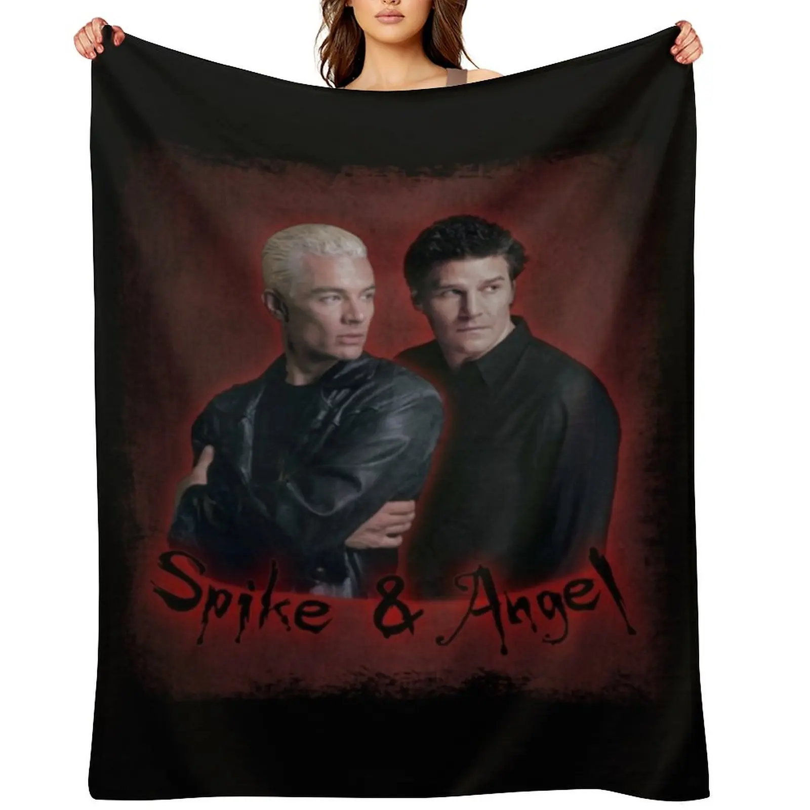 

Buffy, Spike & Angel Vintage Look Throw Blanket Picnic Giant Sofa Heavy decorative Blankets