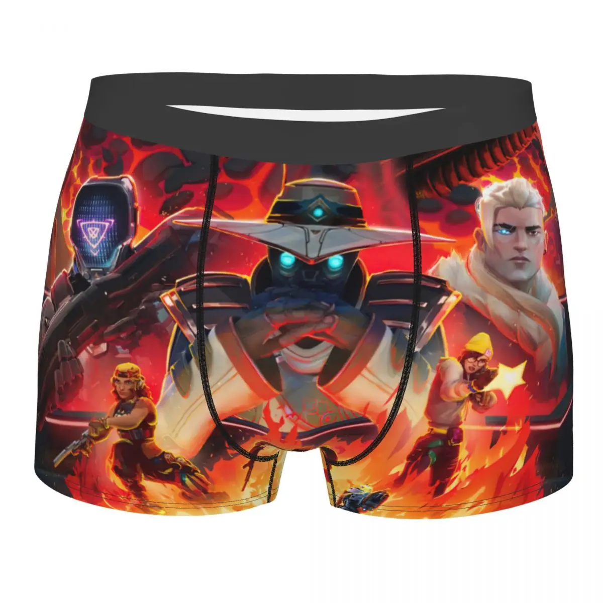 Valorant Game Characters Art Underpants Cotton Panties Male Underwear Print Shorts Boxer Briefs