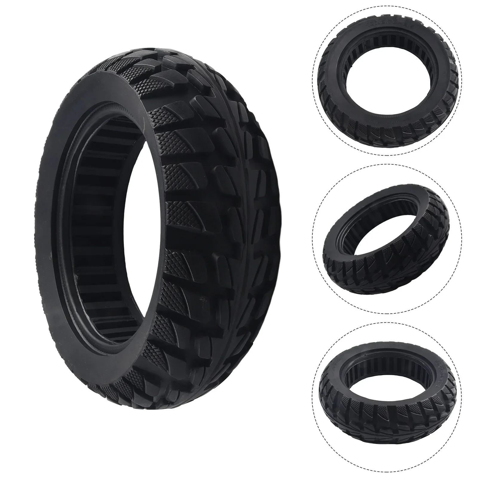 1pcs Useful Scooter Solid Tyre For Electric Scooter Solid Tire Whole Wheel With Wheel Hub Rubber 10 Inch Cycling Accessories