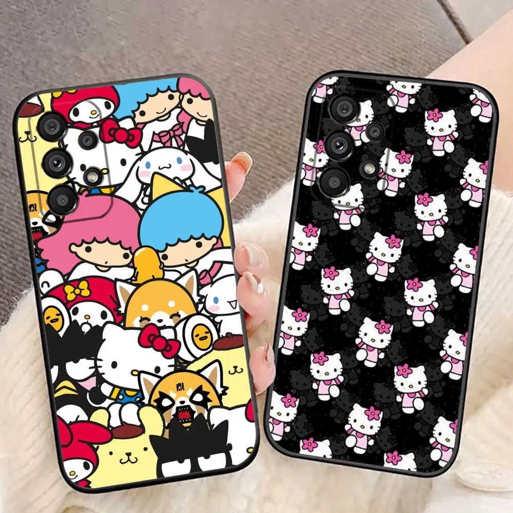 

Anime H-Hello K-Kitty Cat Phone Case For Samsung A14 A15 A16 A22 A23 A26 A32 A35 A36 A51 A52 A53 A54 A55 A56 A71 A72 A73 Case