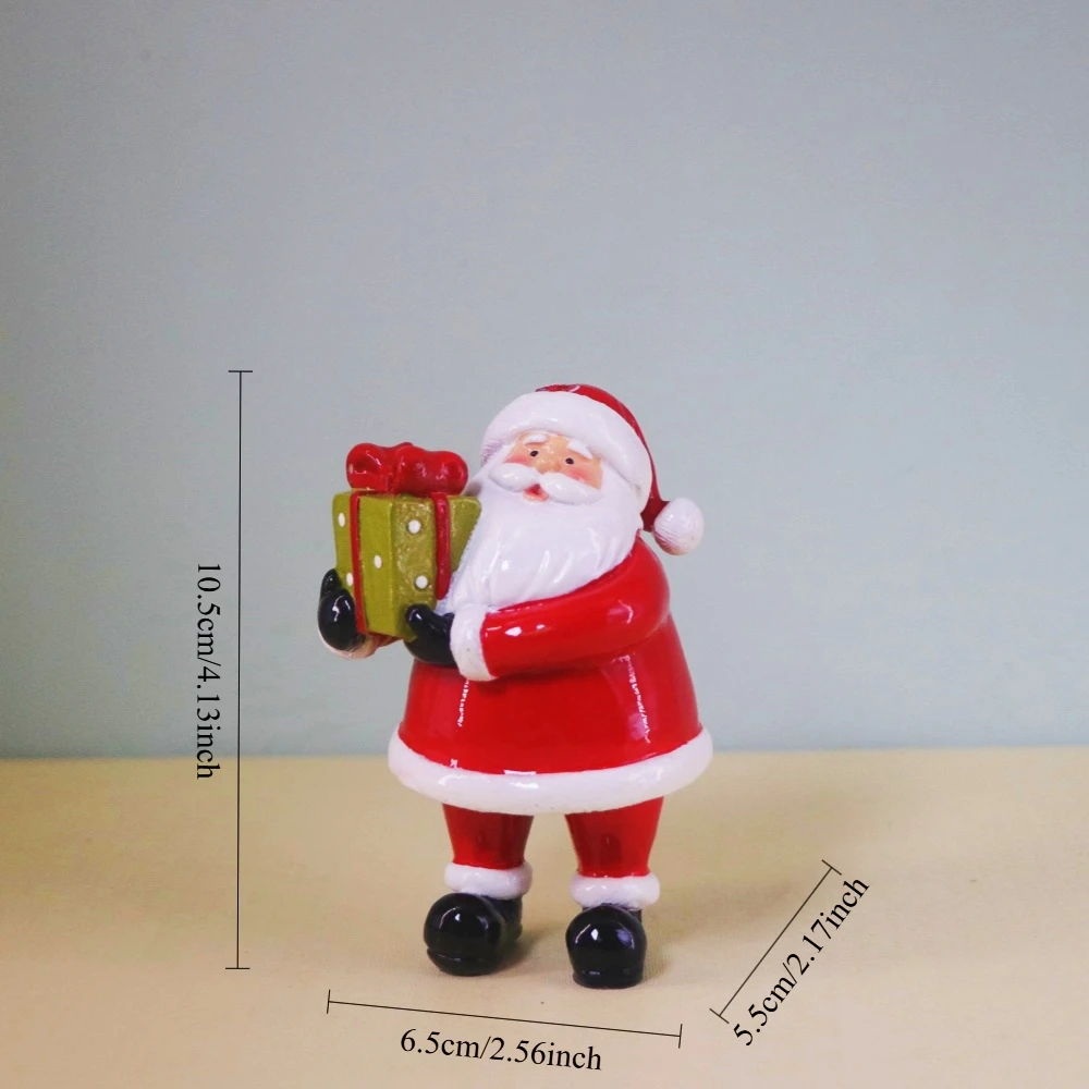 Mini-Weihnachtsmann-Figur Neujahrs-Heimdekoration Weihnachtskamin Tischdekoration Kunstharz-Handwerk Weihnachtsgeschenk – Detail 2