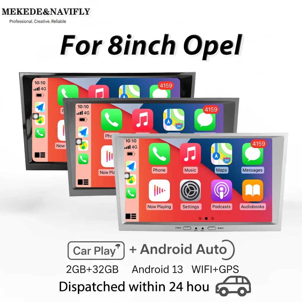 For Opel Astra H J 2004 Vectra Vauxhall Antara Zafira Corsa C D Vivaro Meriva Veda android 13 8inch Car Radio Navigation Carplay