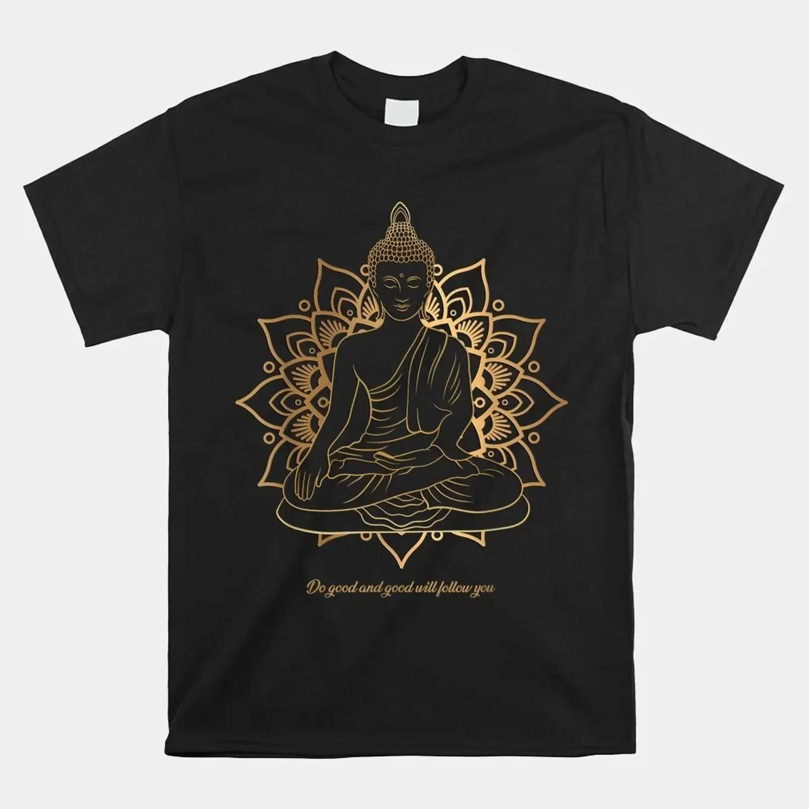 Buddha Mandala Buddhist Mindfulness Buddhism Spiritual T shirt Size S 5XL vintage Washed Slightly fashion graphic Stretched