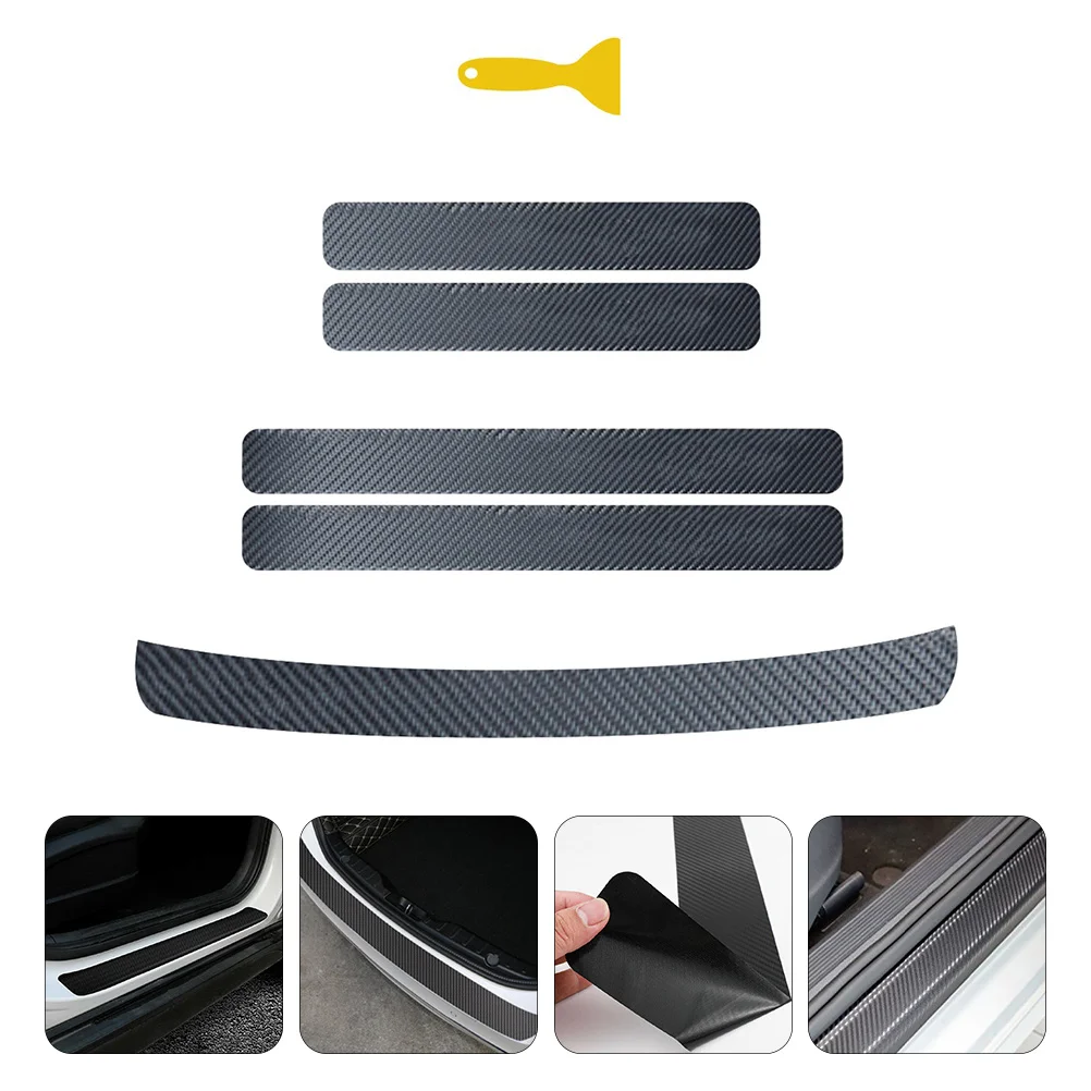 

1Set Car Door Sill Protector Anti-Scratch Threshold Guard High-Quality Material Fine Workmanship Non-Destructive Installation