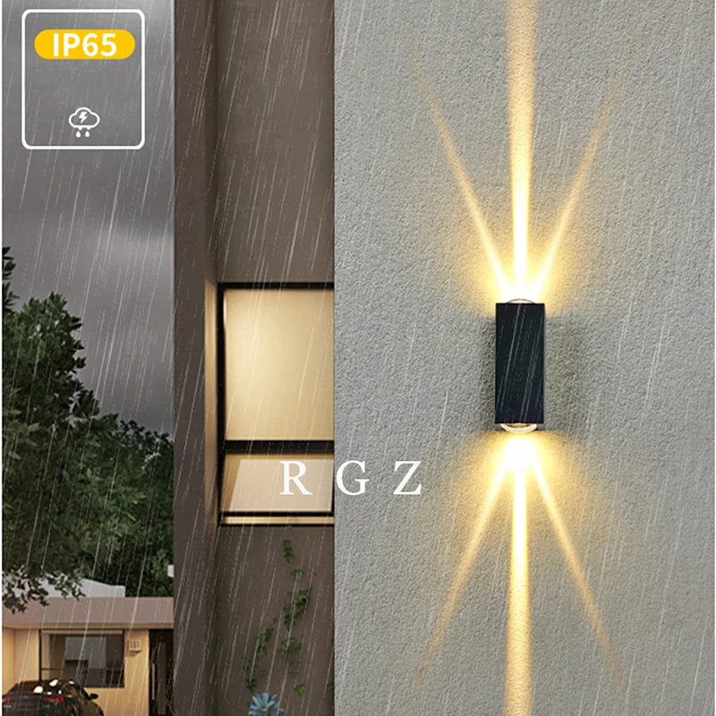 Imagem -03 - Decore Line Beam Lâmpadas de Parede Led Iluminação Exterior de Alumínio Ip65 Impermeável Garden Porch Light up And Down Wall Sconces 6w 12w