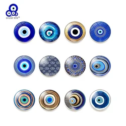 Lucky Eye Round Turkish Evil Eye Refrigerator Sticker Crystal Glass Magnet Refrigerator Sticker for Women Men Fashion Jewelry