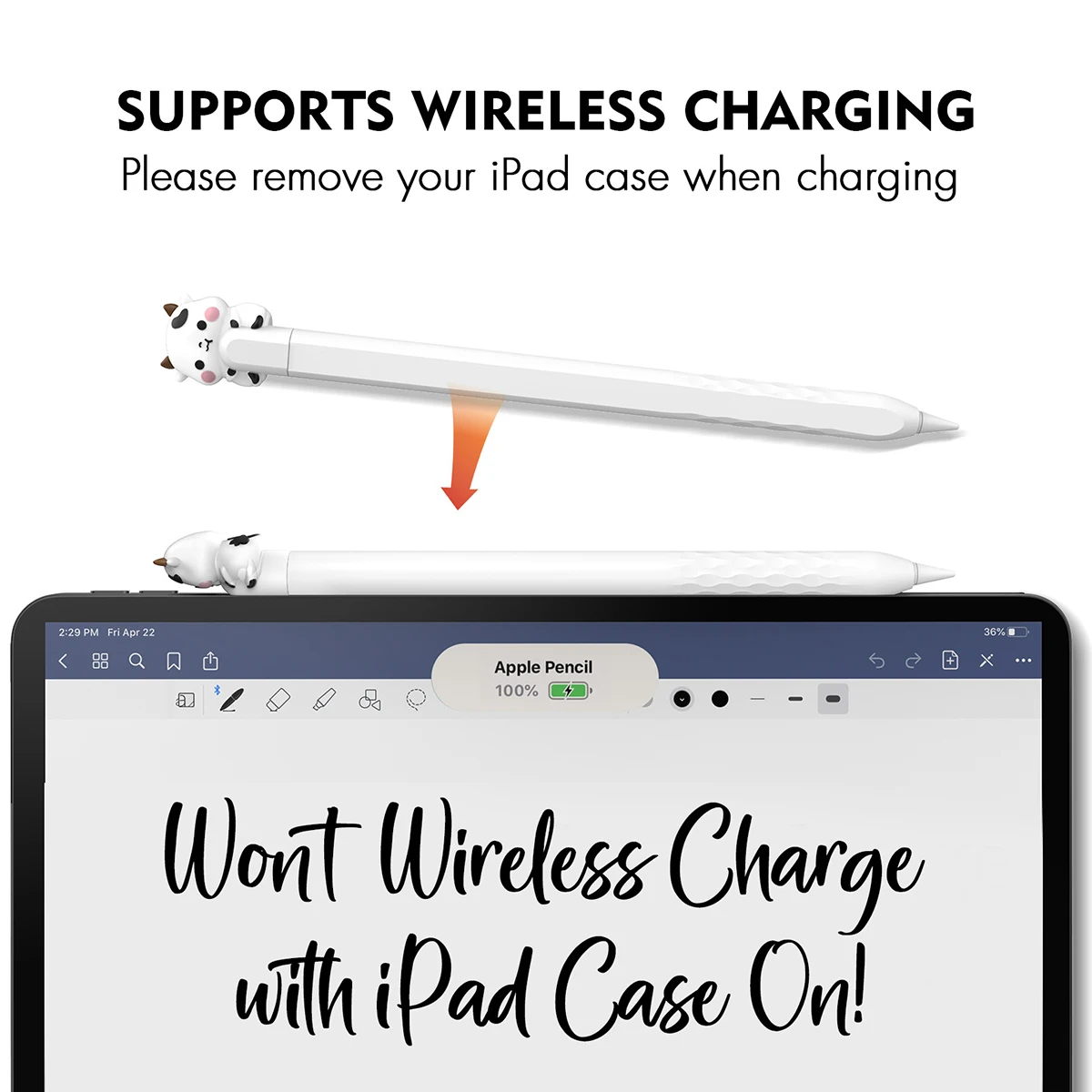 غطاء حماية لطيف على شكل دب لجهاز Apple Pencil Pro والجيل الثاني، غطاء حماية من السيليكون للجيل الأول #4