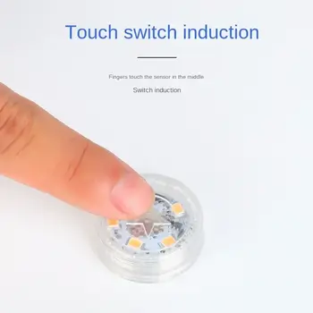 迷你汽車觸控燈 LED 汽車照明燈 無線電池氣氛燈 汽車觸控燈 8 最佳銷售 帶電池的汽車內裝燈 - №8