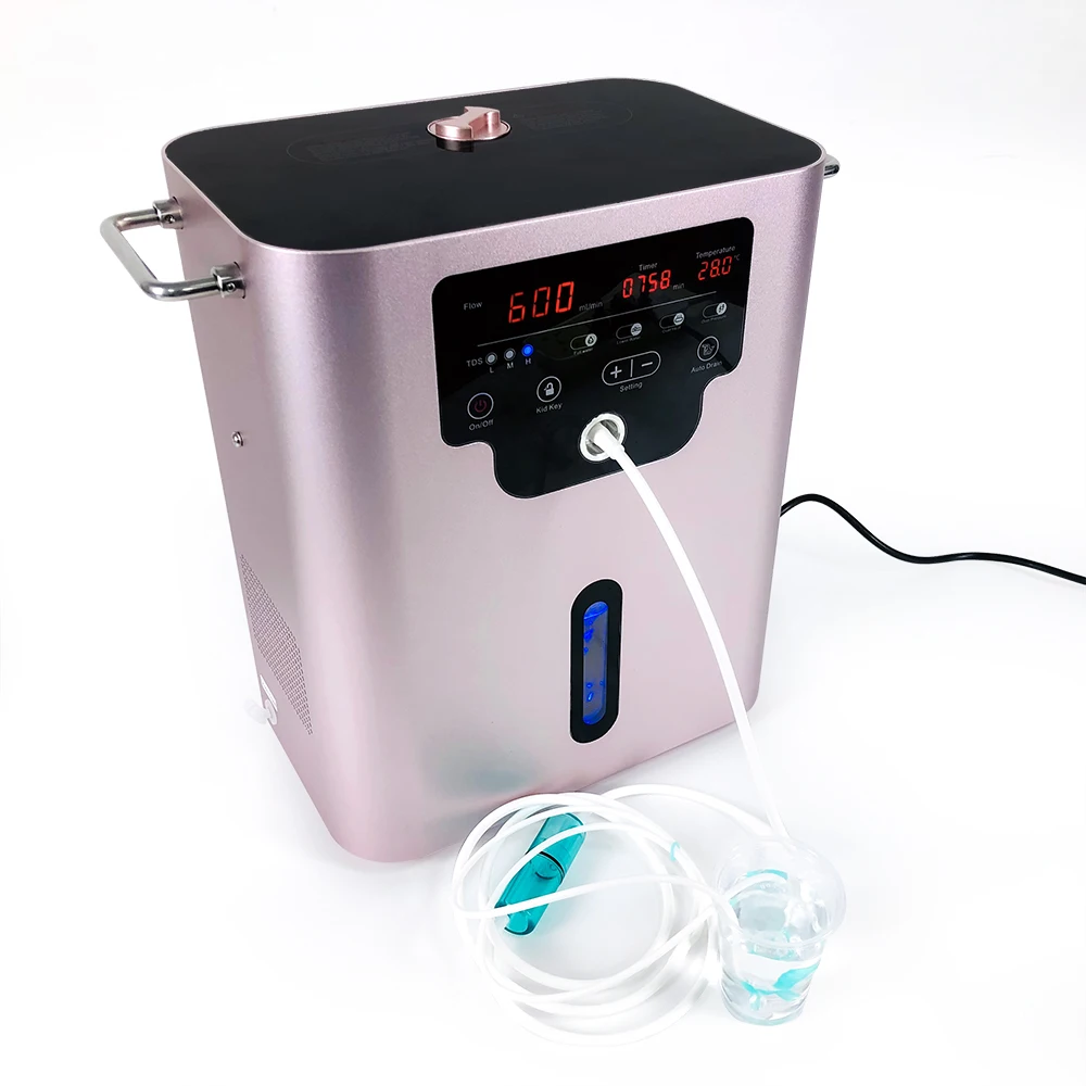 

Suyzeko Water Electrolysis Pure Water Hydrogen Generator High Concentration 600Ml Hydrogen Inhalation Machine