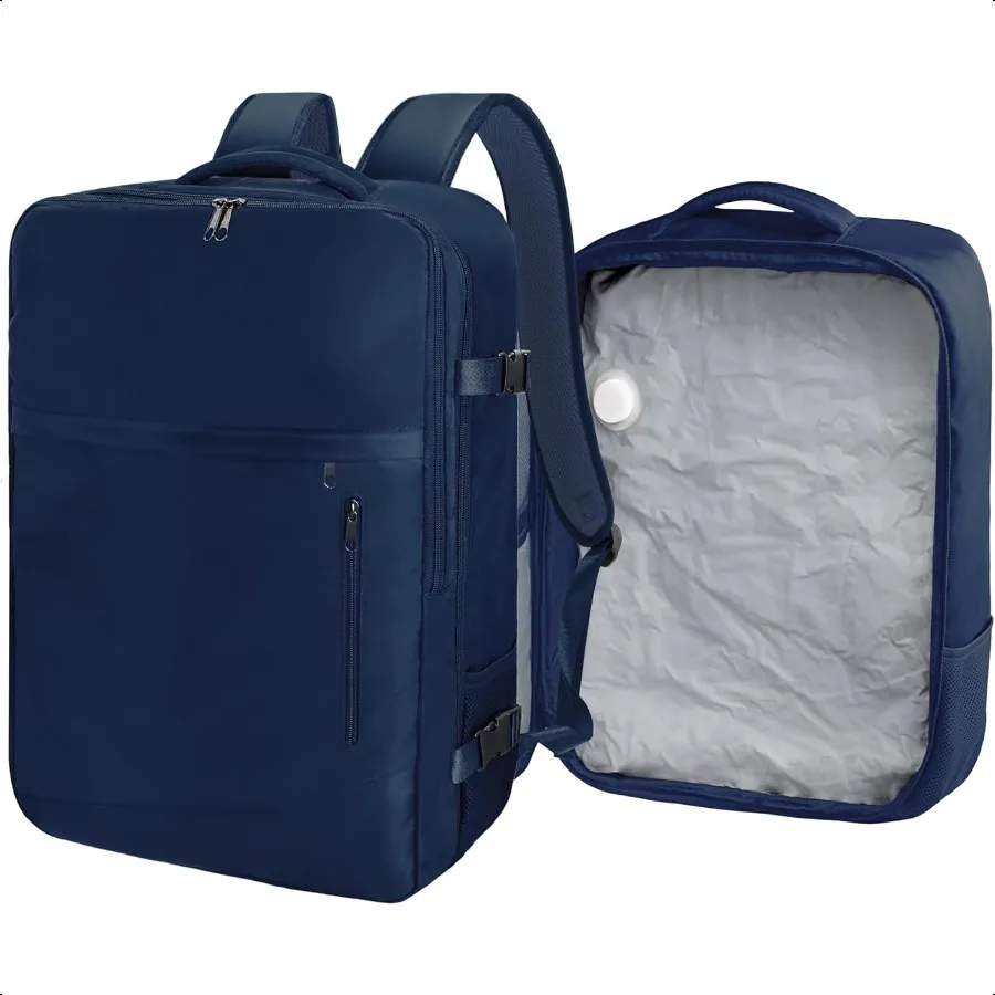 

Travel Backpack with Vacuum Bag 5060L Seal Comprion Air Vac Back Pack with Travel Pump Carry On Suitcase Lage Flight Appd for M
