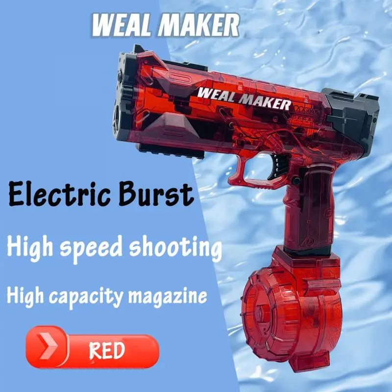 Electric Water Gun Toys Bursts Children's High-pressure Strong Charging Energy Water Automatic Water Spray Children's Toy Guns