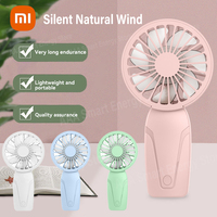 Xiaomi Handheld Fan Portable Lightweight USB Rechargeable Mute Mini Fan 3 Gears Wind Speed Adjustable Rapid Cooling Outdoor Fan