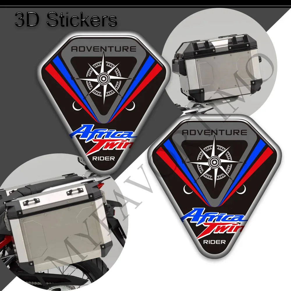 For AfricaTwin Africa Twin CRF1000L CRF 1000 1100 L 1100L Tank Pad Gas Fuel Oil Kit Knee Trunk Luggage Windshield Stickers