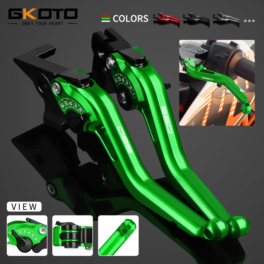 真新しいカワサキ-ninja650-忍者-650-r-2017-2024-2023-cnc-オートバイクラッチブレーキレバーアクセサリー