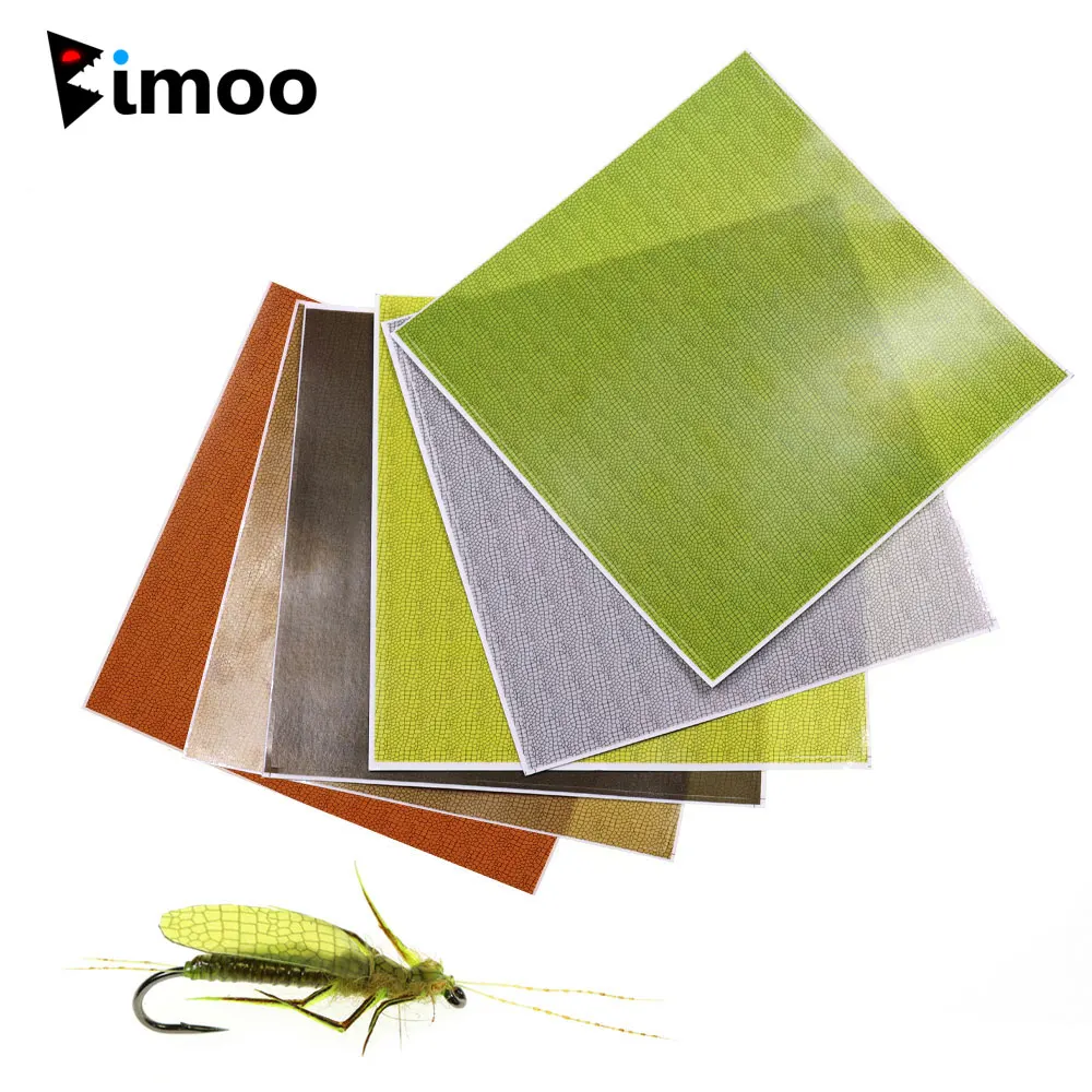 

Bimoo Fly Tying Nymph's Body Wrap Skin For Tying Body and Wings of Nymphs Mayflies Stoneflies Trout Grayling Fishing Lures