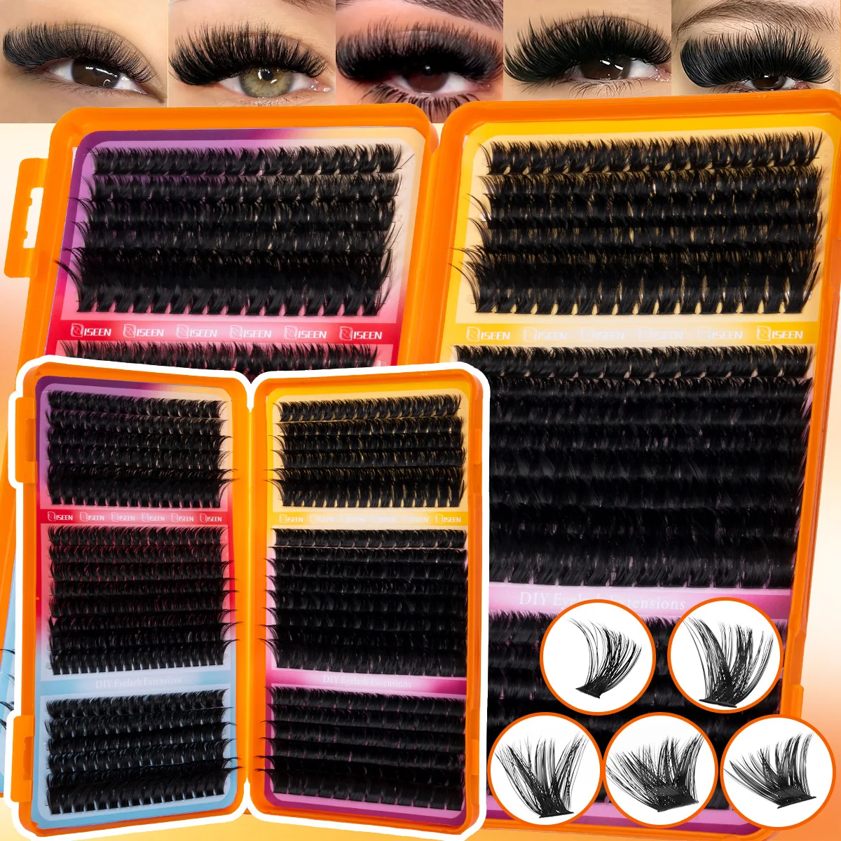 個々のまつげエクステキット、ウィスピーまつげクラスター、ミッ - Eyelash Extension Equipment のレビューと価格