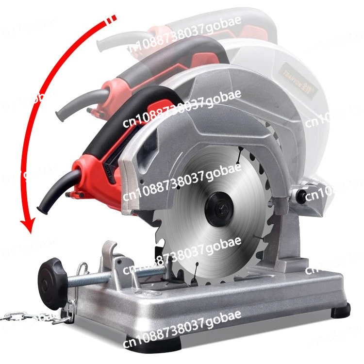 Industrial grade 180mm profile cutting machine 45 degree precision cutting, metal wood processing, desktop high precision