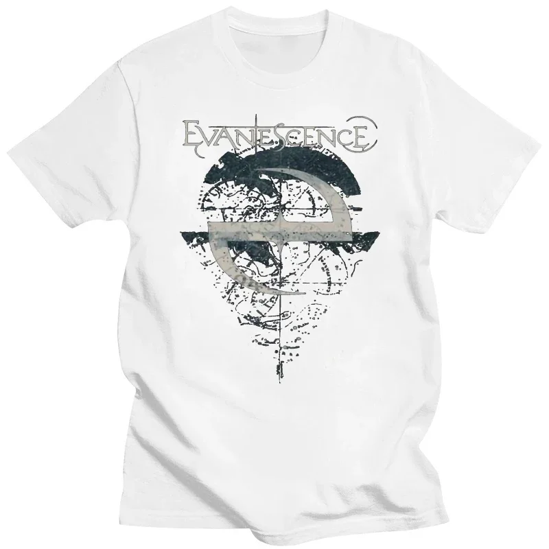 Neu und Offiziell Evanescence 'Space Map'   Fitted T-Shirt  Cartoon New Arrival  COTTON Casual T-shirts  anime clothes