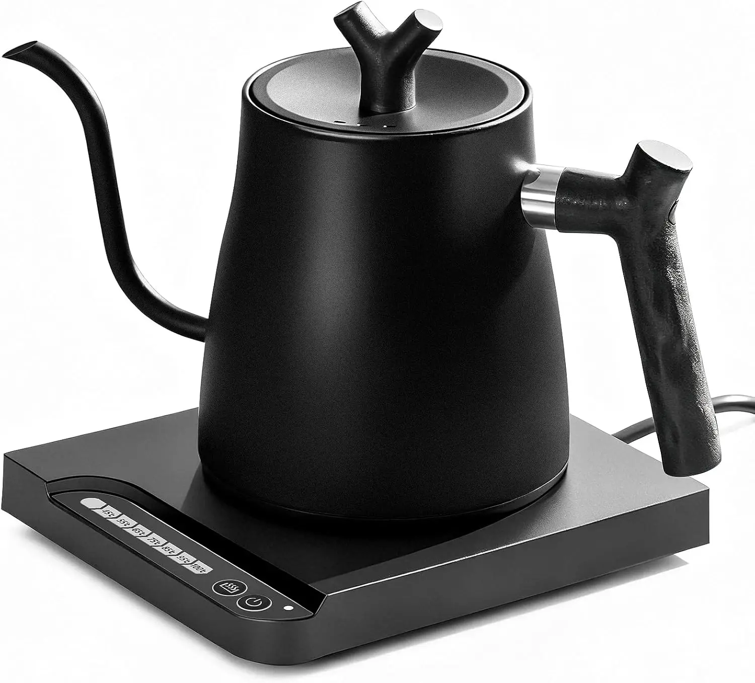 Electric Kettle | Electric Pour Over Kettle with Variable Temperature Control | 100% Stainless Steel Interior, Keep