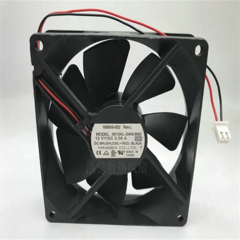 

Original NMB 3610KL-04W-B60 9225 12V 0.56A two-wire high-volume chassis power fan