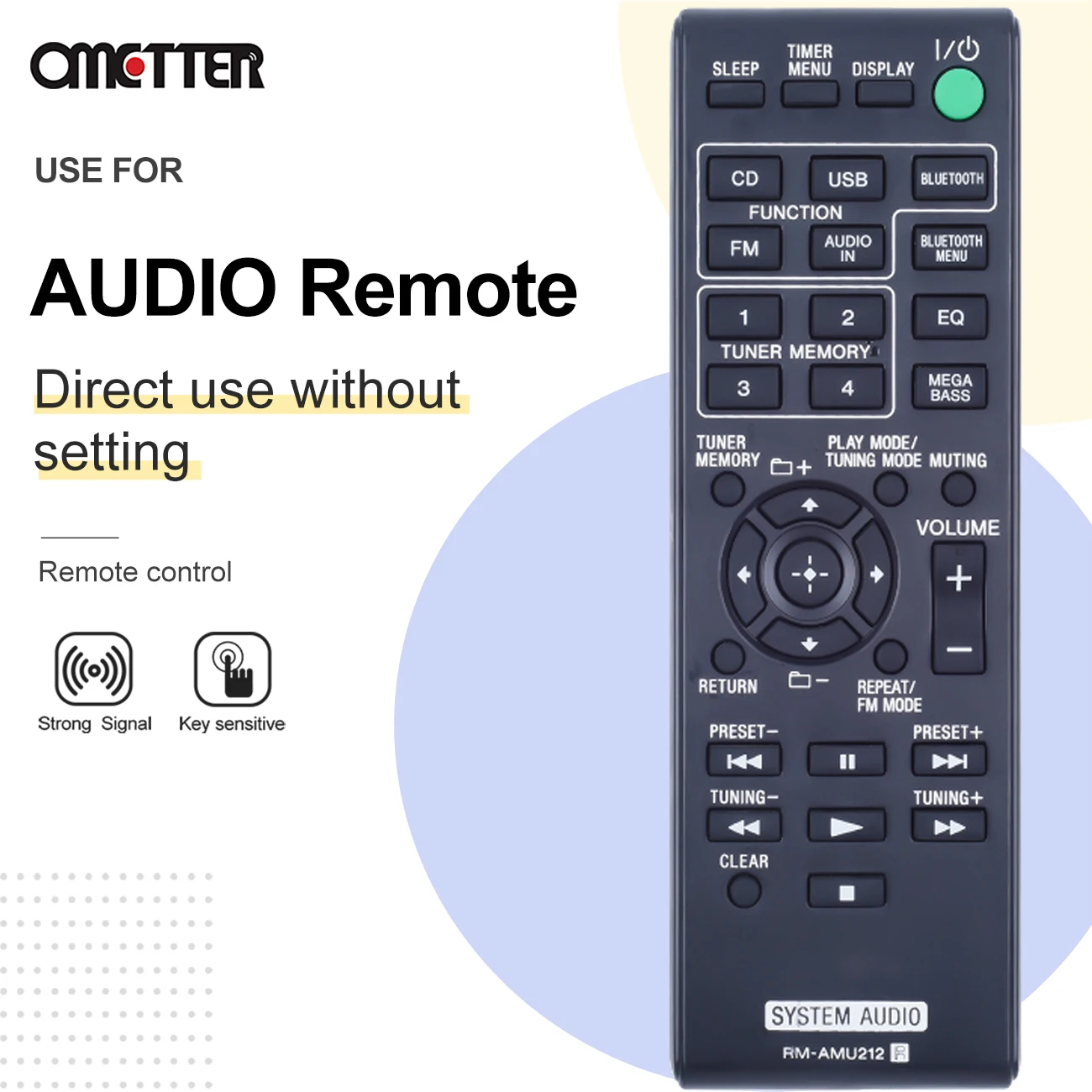 New RM-AMU212 Para Use for Sony Remote Control Sistema De Audio System