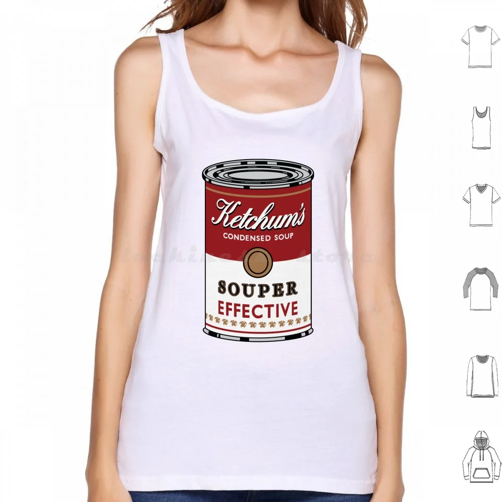 Souper Effective Tank Tops Print Cotton Warhol Andy Popart Pop Campbells Soup Can Tin Famous Silk Screen Pokeball