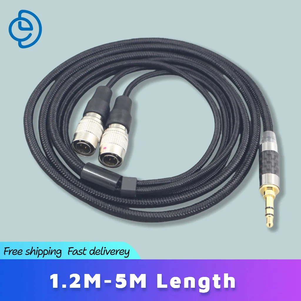 

Nylon OFC Super Soft Earphone Headphone Cable For Mr Speakers Alpha Dog Ether C Flow Mad Dog AEON 6.5mm XLR 4.4mm 7545