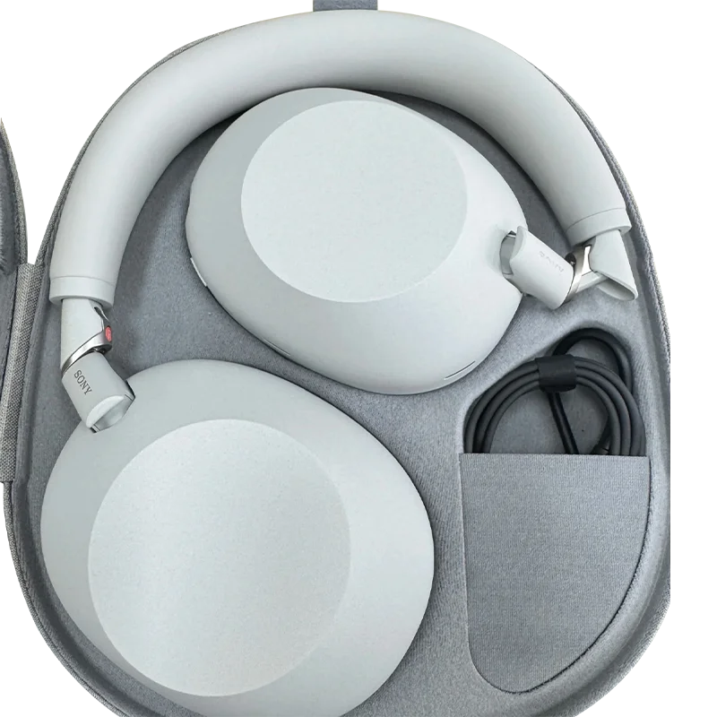 Auriculares inalámbricos Bluetooth con cancelación de ruido Sony WH-1000XM6, sonido de alta resolución característico, comodidad máxima, diseño plegable, estuche resistente, batería de 30 horas, iOS y Android – Negro 3