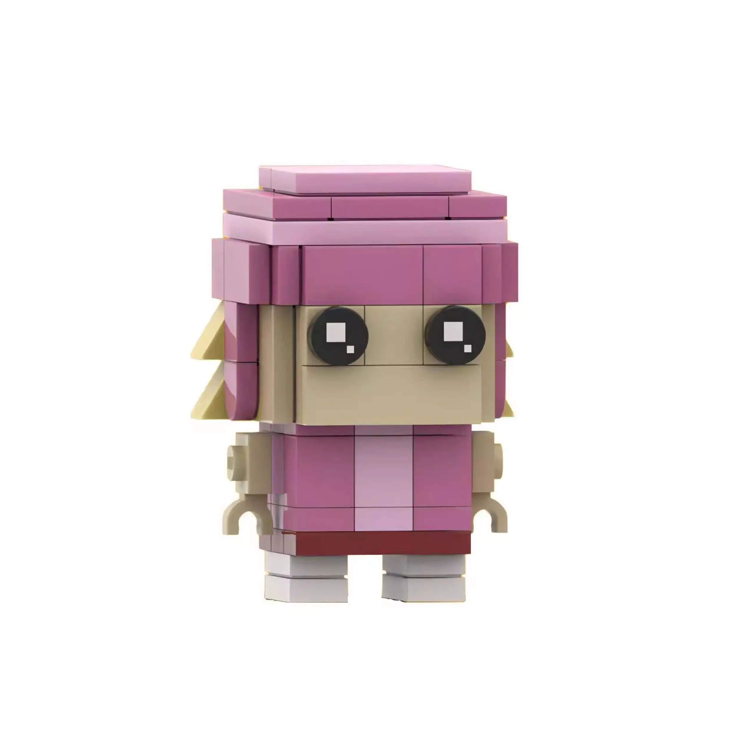 Lustige gelbe Cartoon-MOC-Bausteine, Bricksheadz, niedliche kurze Figuren, DIY-Bausteine, Sammelmodell, Spielzeug, Geschenke – Detail 2