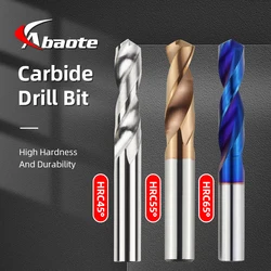 ABAOTE Carbide Drill Bits Tungsten Steel Drill Bit HRC45/55/65 1PC Twist Drill Bit 1.0-20.0MM Metal Drill Metal Working Tools