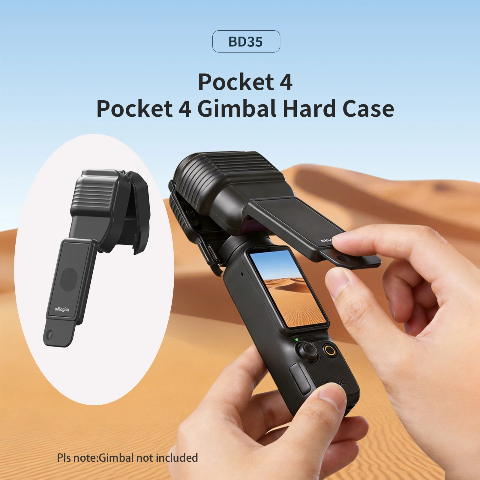 Schutzhülle für DJI Osmo Pocket 4, stoßfeste und kratzfeste Halbschalen-Gimbal-Hartschale für DJI Pocket 4 Zubehör