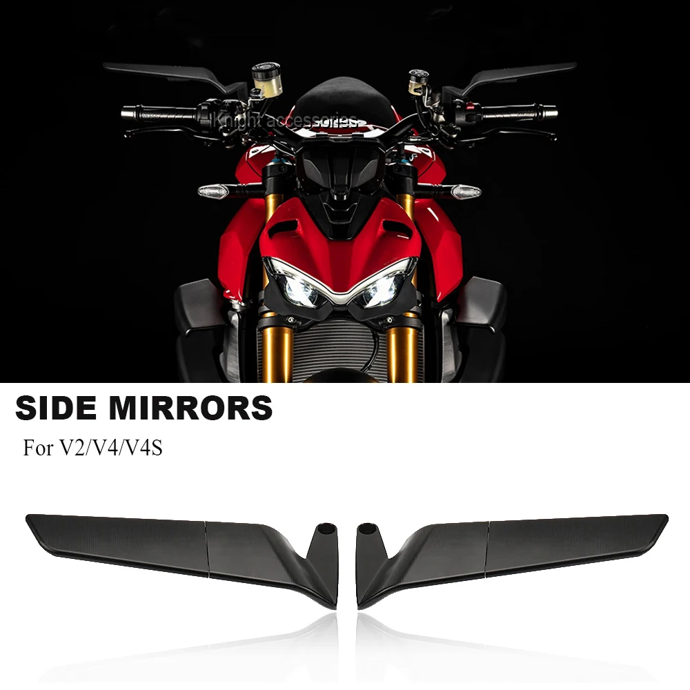 Motorcycle Accessories Side-Mirror Wind Wing Side Rearview Reversing Mirror For Ducati Streetfighter V4 S V4S STREETFIGHTER V2