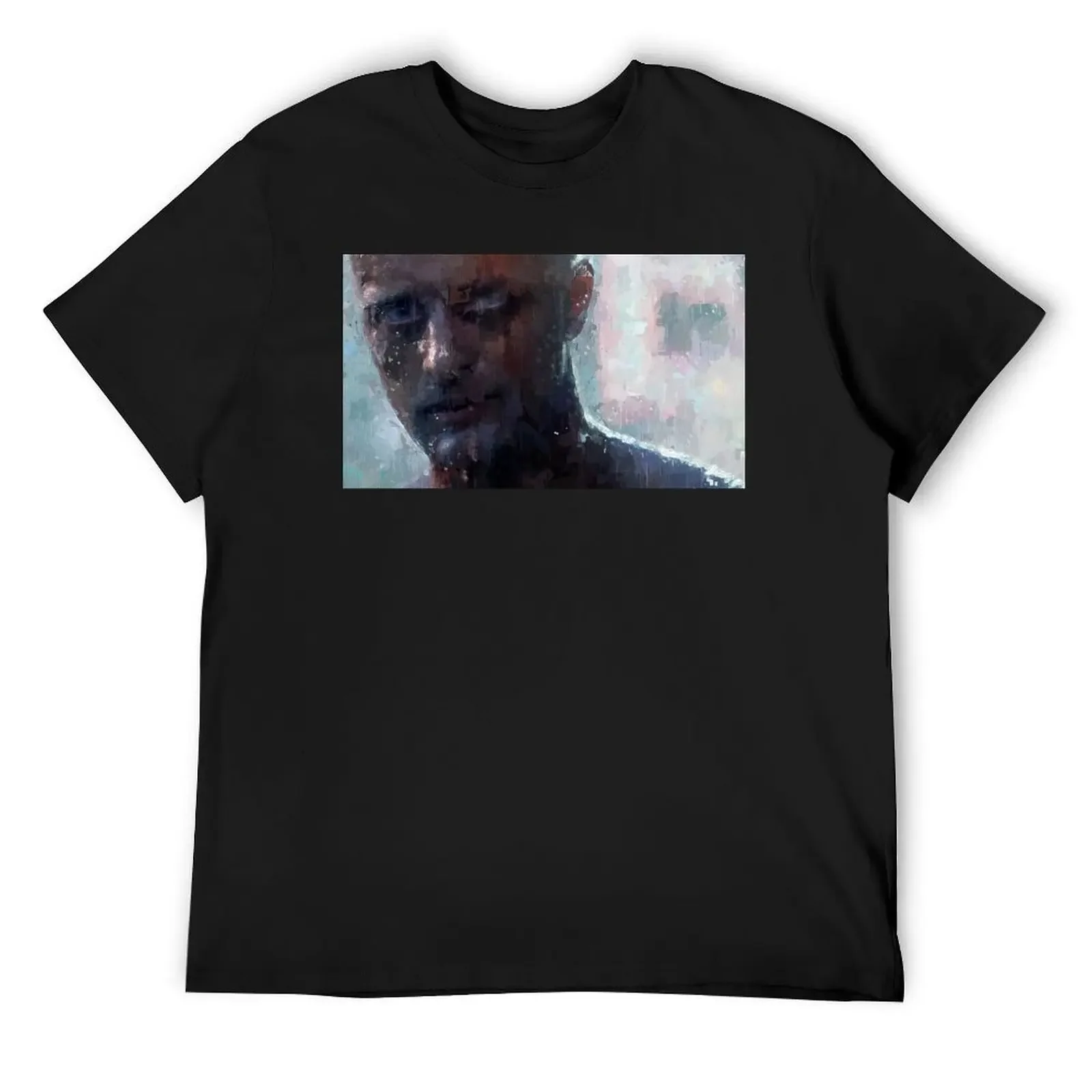 Tears in Rain T-Shirt T-shirts oversize vintage anime shirt man clothes anime oversized t shirt men