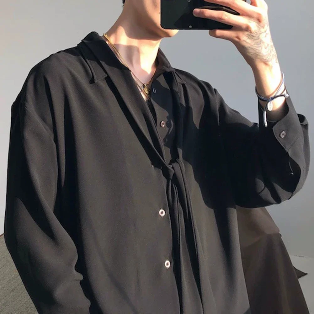 

Loose Fit Shirt Casual Tie Shirt Brand New Condition Fashionable Style Multiple Sizes Available Polyester Material