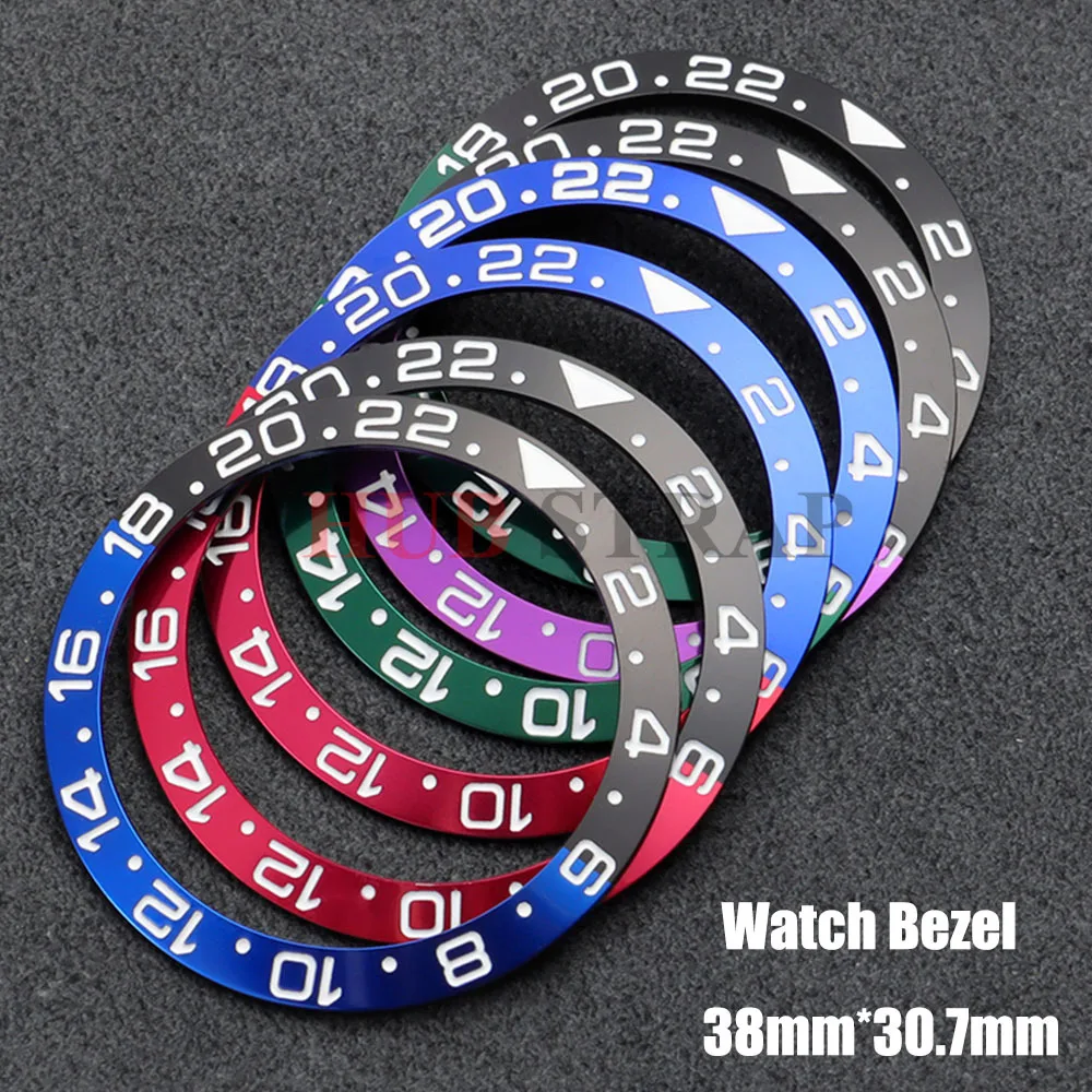 Slope 38mm*30.7mm High quality Diving Ceramic/Aluminum 1 PCS Bezel Insert for NH35 NH34 NH36 GMT Automatic Movement Watch Bezel