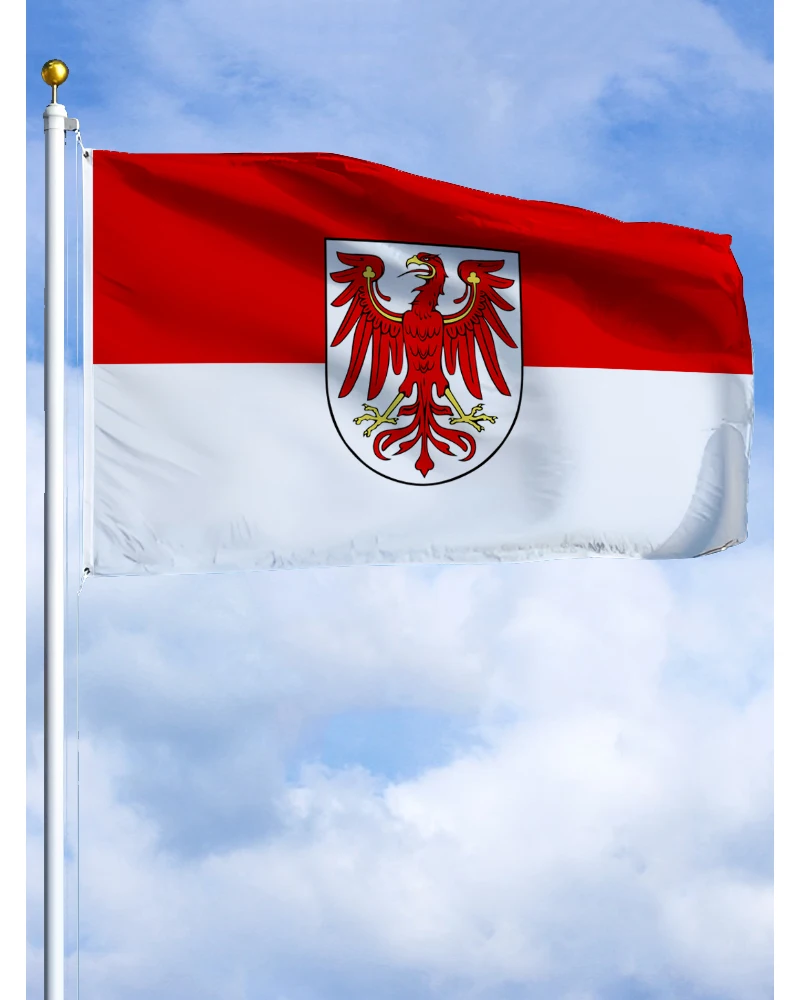 60×90 90x150 120×180CM Brandenburg Emblem Flag Polyester Printed Banner States of Germany Tapestry For Decor